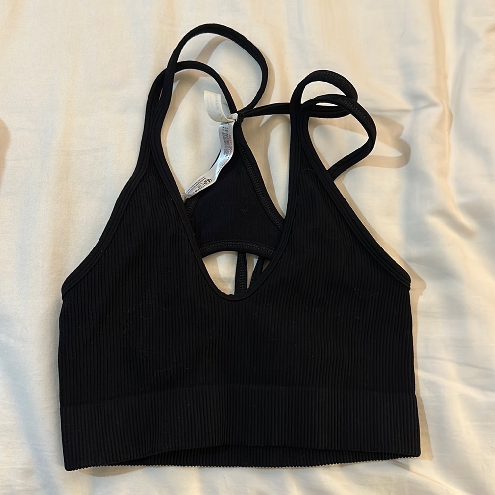 Free People Sports Bra XS Black